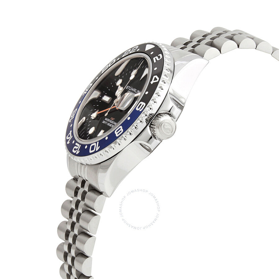 Stuhrling Original Aquadiver Black Dial Men's Watch M15833 - Dawson Watches #2