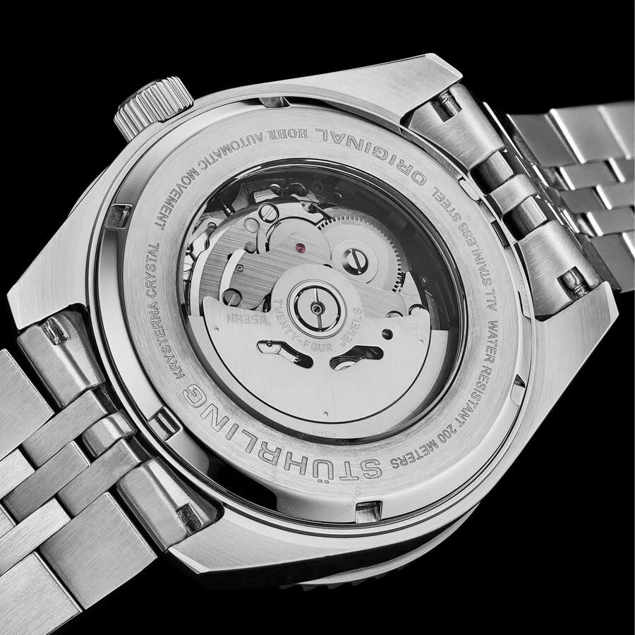 Stuhrling Original Aquadiver Automatic Black Dial Men's Watch M18017 - Dawson Watches #4