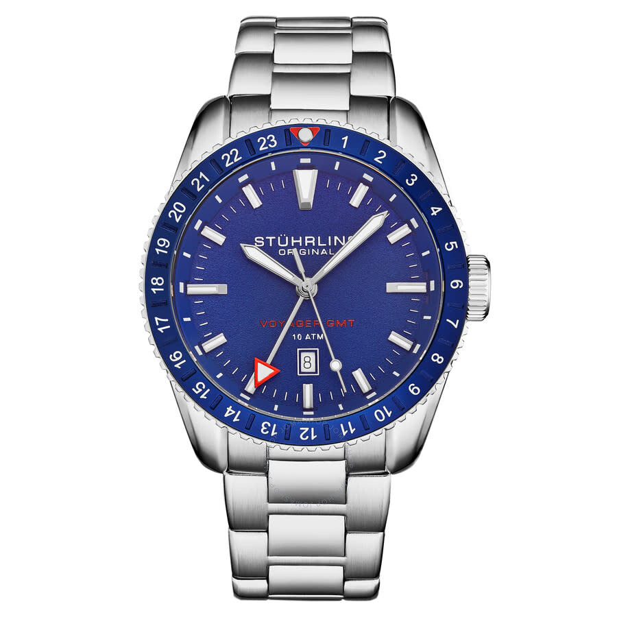 Stuhrling Original Aquadiver Quartz Blue Dial Men's Watch M17219 - Dawson Watches