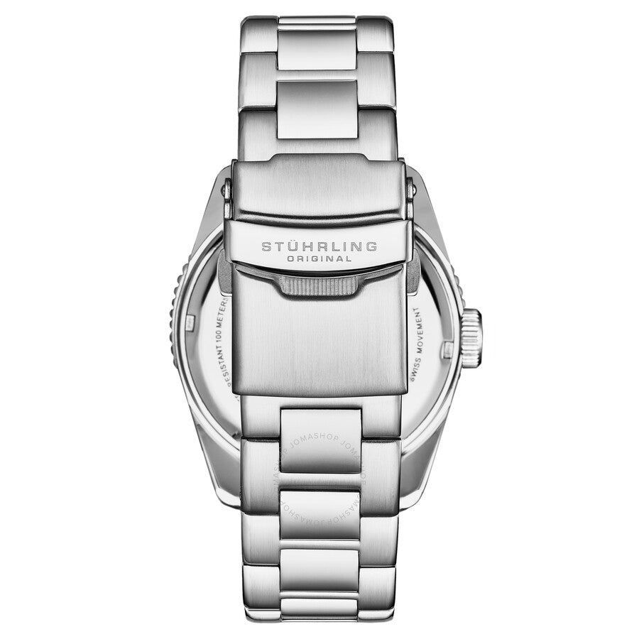 Stuhrling Original Aquadiver Quartz White Dial Men's Watch M17218 - The Watches Men & Co #3