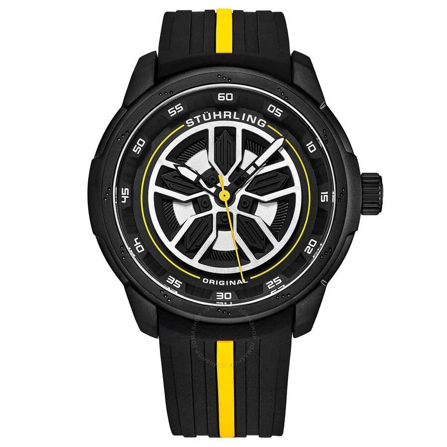 Stuhrling Original Aviator Black Dial Men's Watch M15579 - Dawson Watches