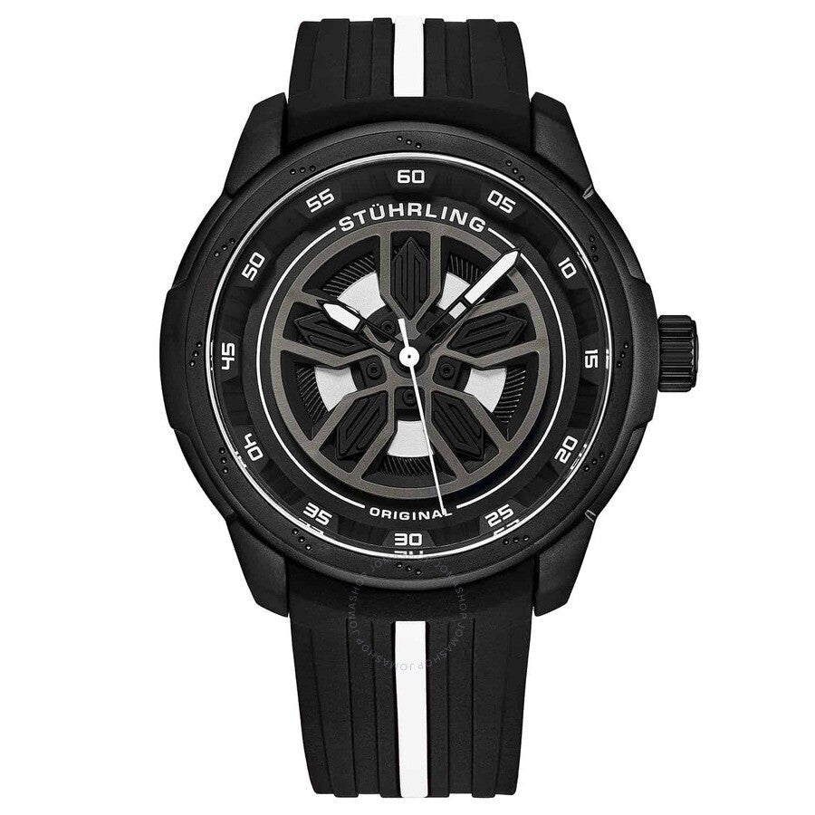 Stuhrling Original Aviator Black Dial Men's Watch M15581 - Dawson Watches