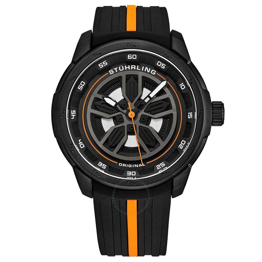Stuhrling Original Aviator Black Dial Men's Watch M15582 - Dawson Watches