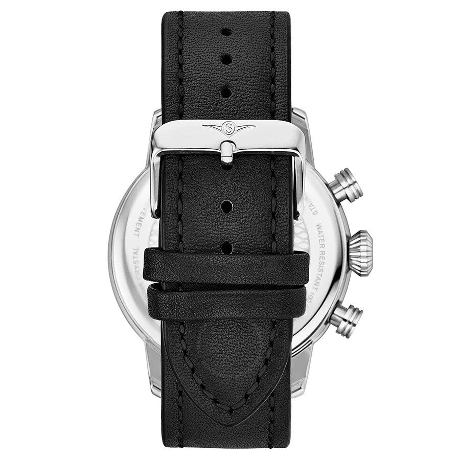 Stuhrling Original Aviator Quartz Black Dial Men's Watch M13649 - Dawson Watches #2