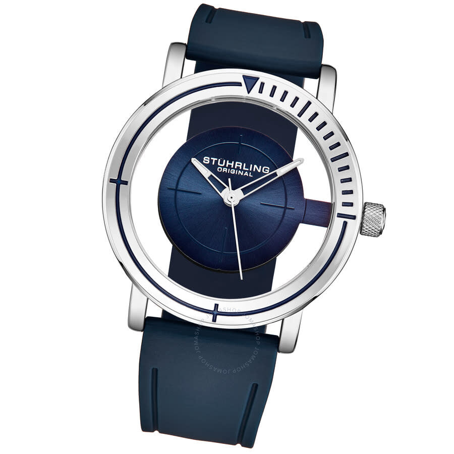 Stuhrling Original Aviator Quartz Blue Dial Men's Watch M16253 - Dawson Watches #2