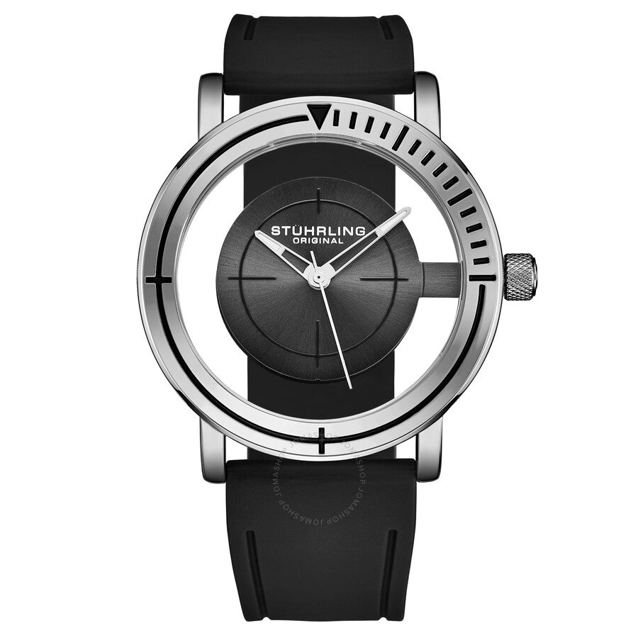 Stuhrling Original Aviator Quartz Grey Dial Men's Watch M16732 - Dawson Watches