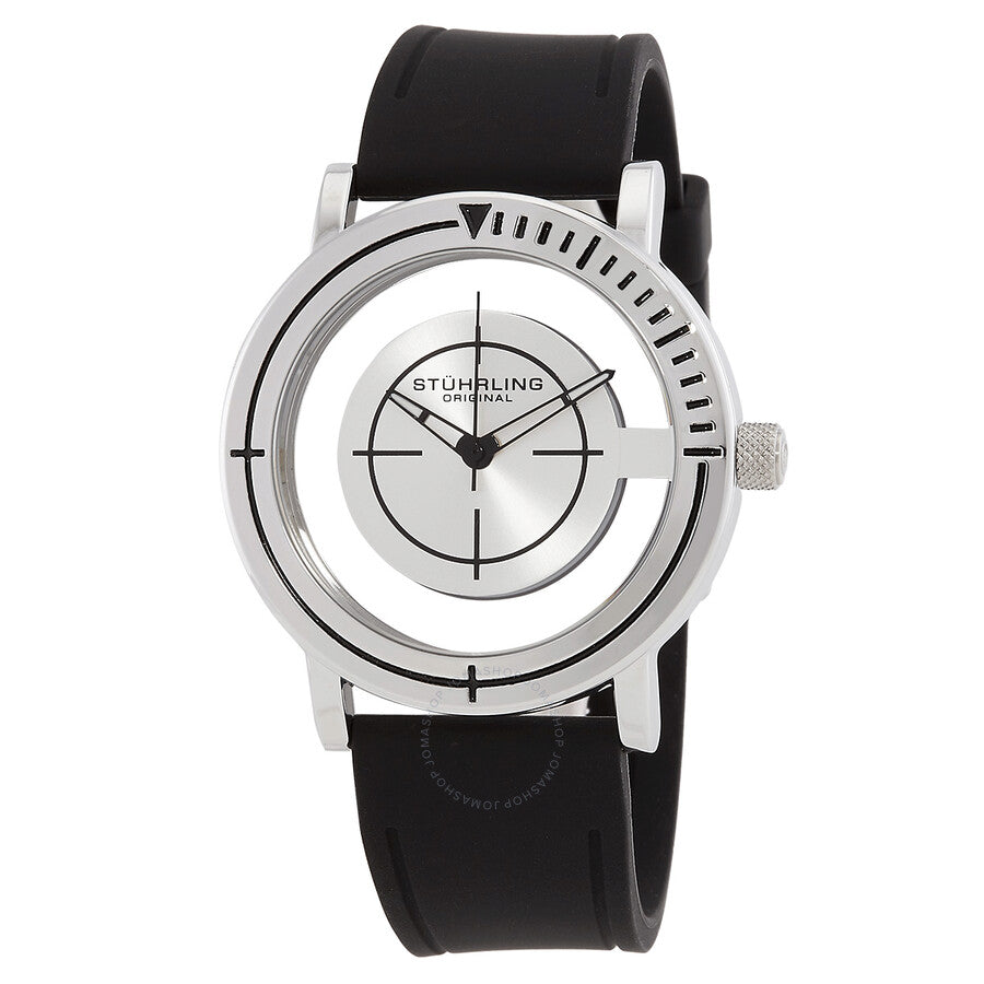Stuhrling Original Aviator Quartz Silver Dial Men's Watch M16254 - Dawson Watches