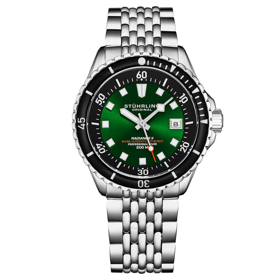 Stuhrling Original Depthmaster Automatic Green Dial Men's Watch M18012 - Dawson Watches