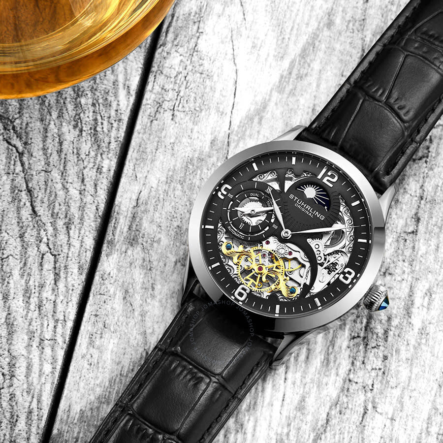 Stuhrling Original Legacy Automatic Black Dial Men's Watch M13601 - The Watches Men & Co #3
