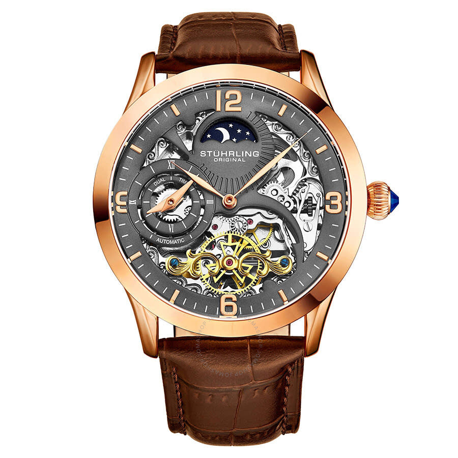 Stuhrling Original Legacy Automatic Gunmetal Dial Men's Watch M13595 - Dawson Watches