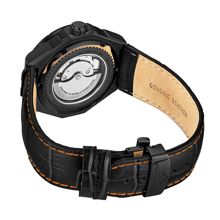 Stuhrling Original Legacy Automatic Orange Dial Men's Watch M13484 - Dawson Watches #2