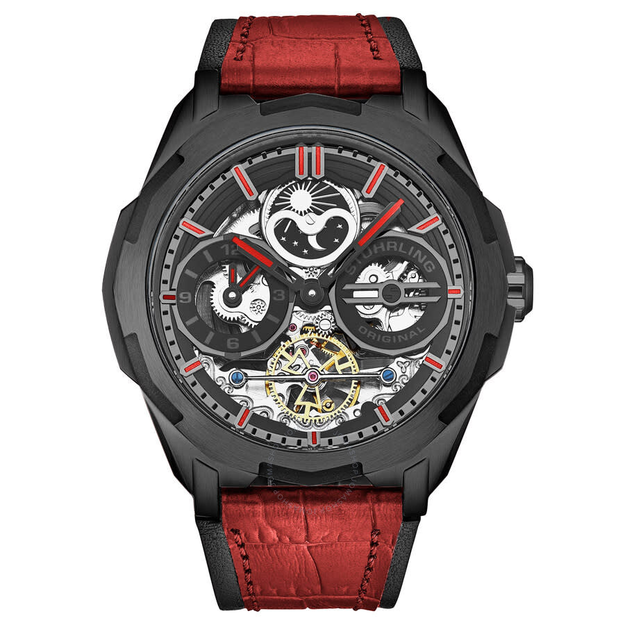 Stuhrling Original Legacy Automatic Red Dial Men's Watch M18223 - Dawson Watches