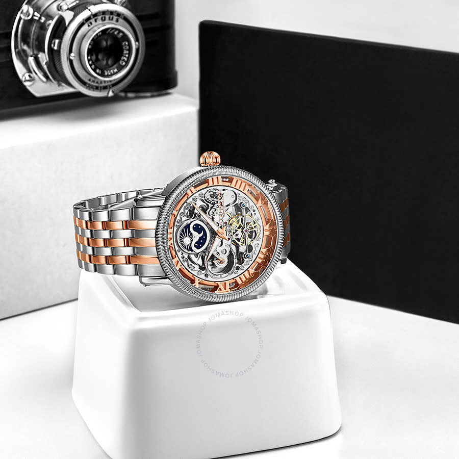 Stuhrling Original Legacy Automatic Rose Dial Two-tone Men's Watch M13565 - Dawson Watches #3