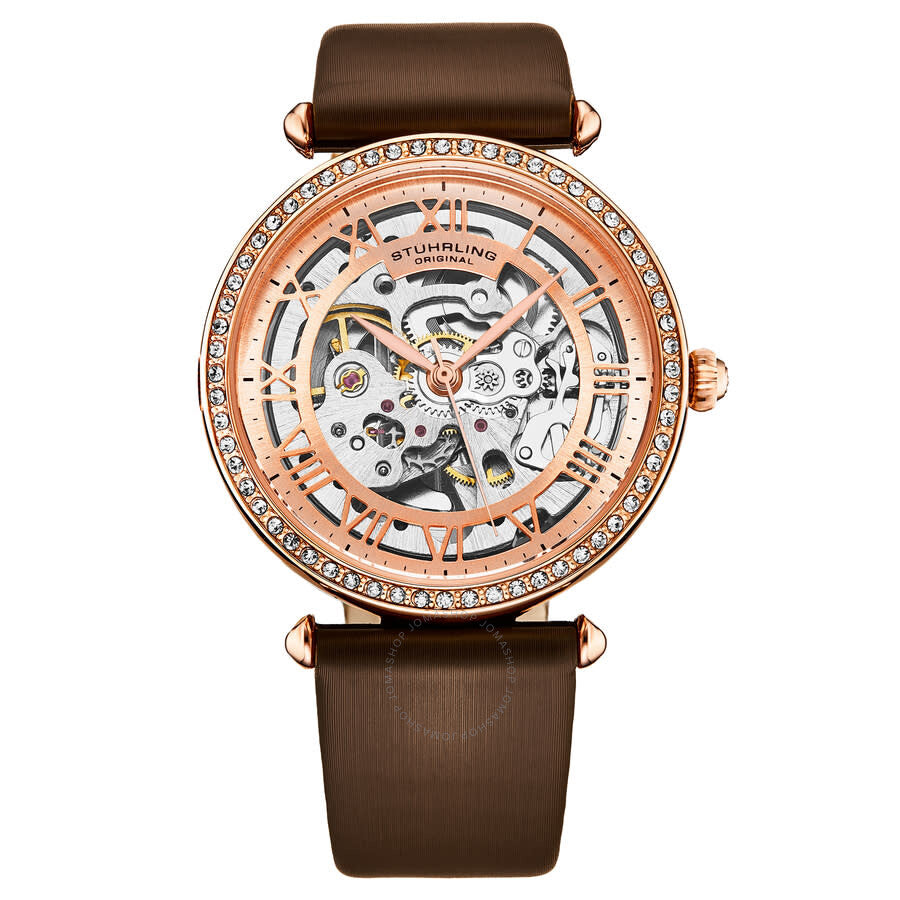 Stuhrling Original Legacy Automatic Rose Gold Dial Ladies Watch M17193 - Dawson Watches