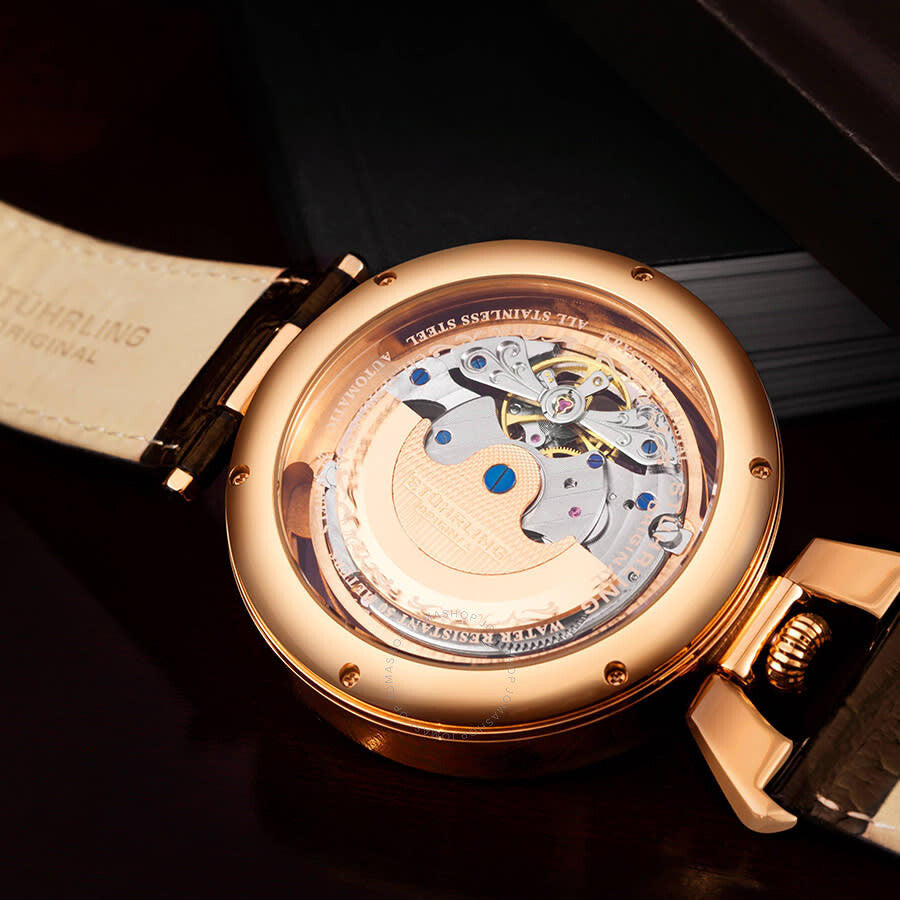 Stuhrling Original Legacy Automatic Rose Gold Dial Men's Watch M13579 - Dawson Watches #3