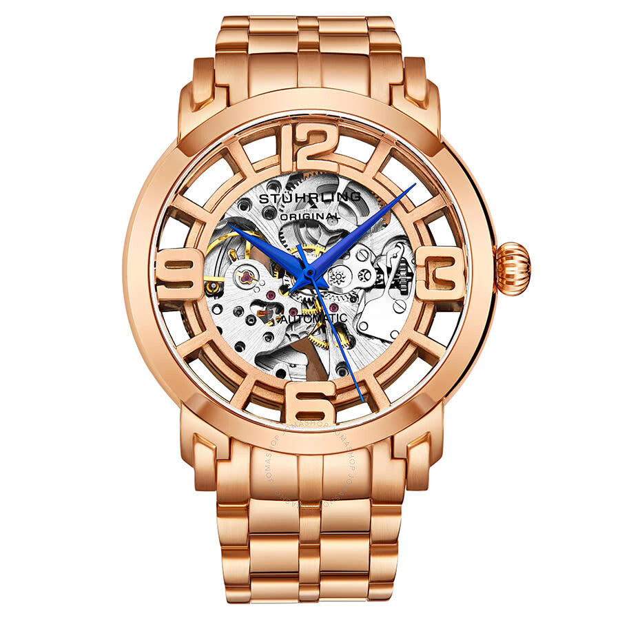 Stuhrling Original Legacy Automatic Rose Gold Dial Men's Watch M13585 - The Watches Men & Co