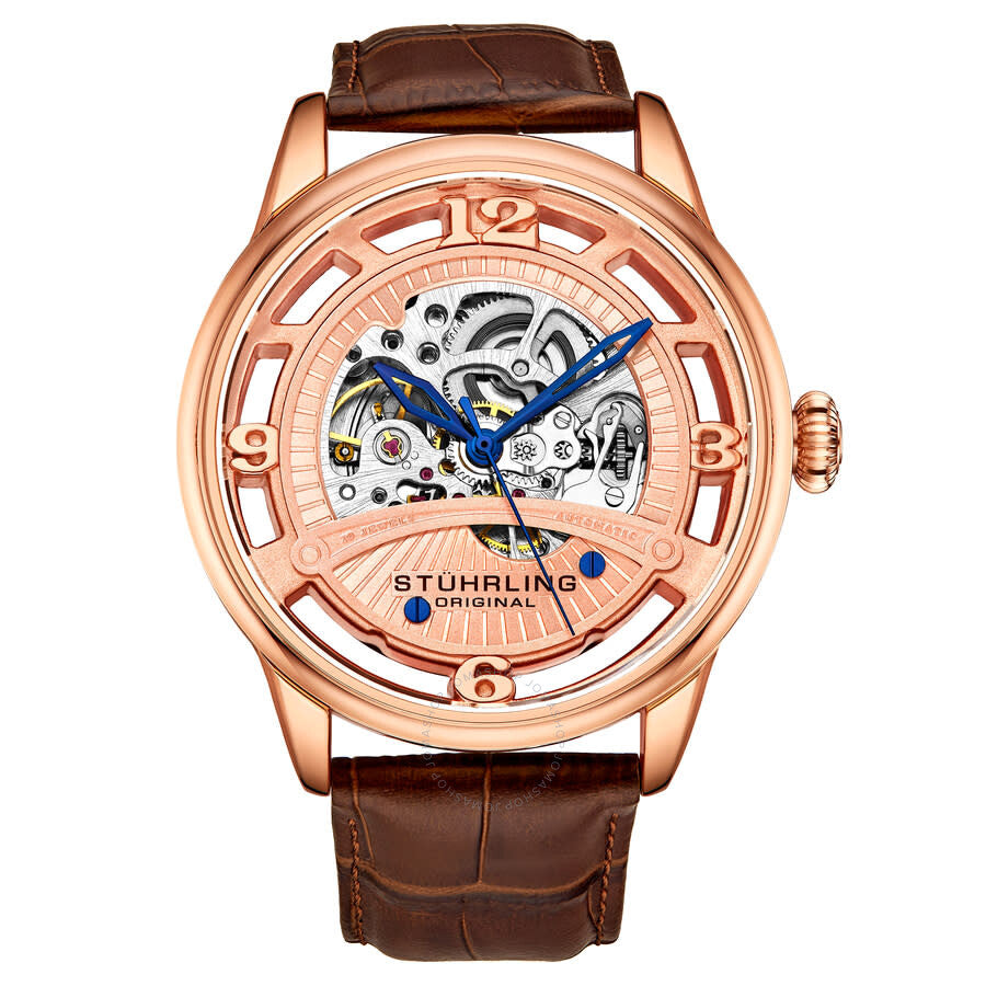 Stuhrling Original Legacy Automatic Rose Gold Dial Men's Watch M16239 - Dawson Watches