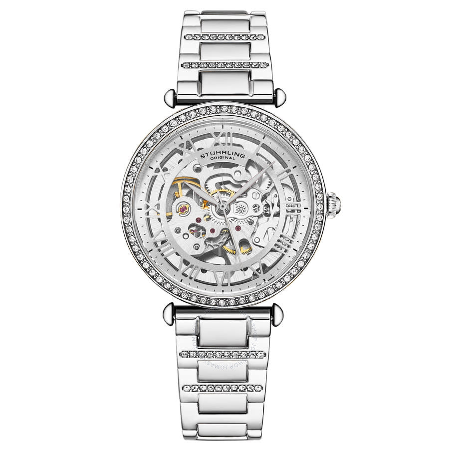 Stuhrling Original Legacy Automatic Silver Dial Ladies Watch M17192 - The Watches Men & Co