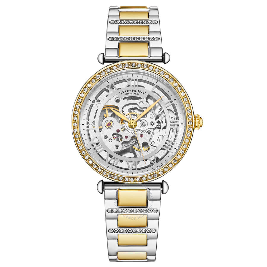 Stuhrling Original Legacy Automatic Silver Dial Ladies Watch M17972 - The Watches Men & Co