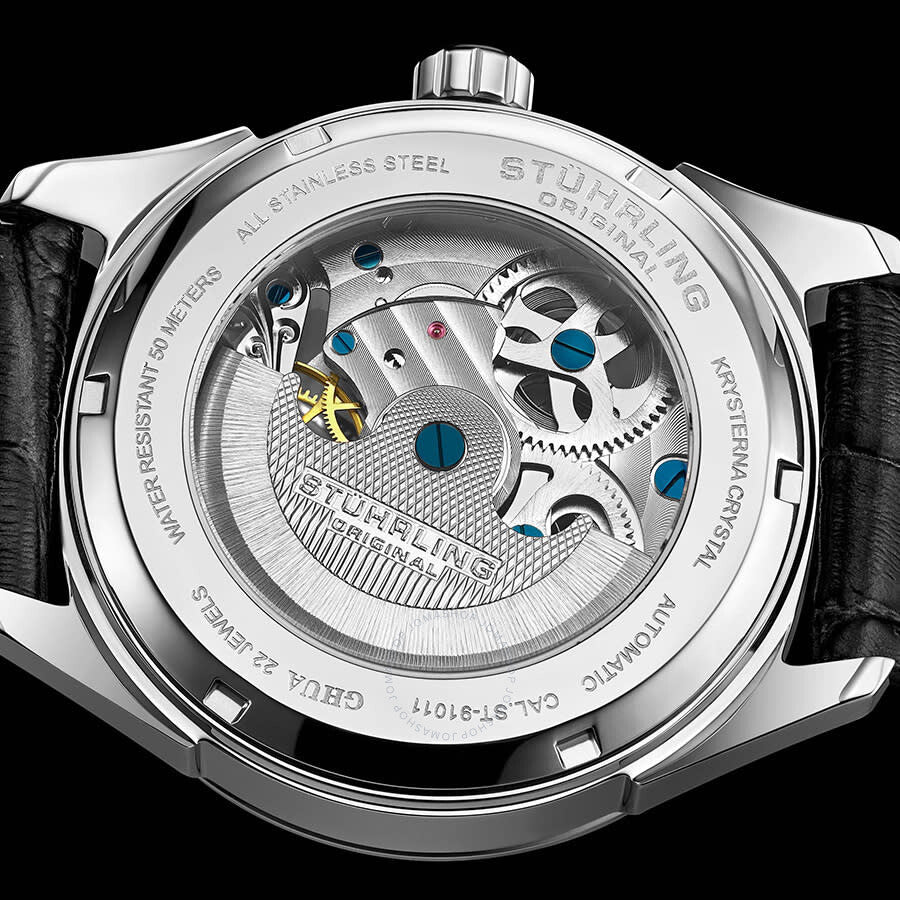 Stuhrling Original Legacy Automatic Silver Dial Men's Watch M13525 - Dawson Watches #3
