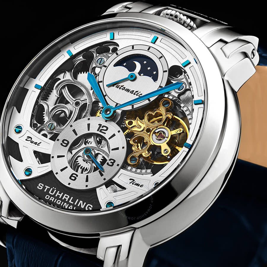 Stuhrling Original Legacy Automatic Silver Dial Men's Watch M13528 - Dawson Watches #4