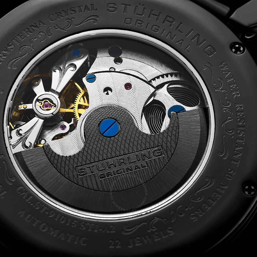 Stuhrling Original Legacy Automatic Silver Dial Men's Watch M13570 - The Watches Men & Co #3