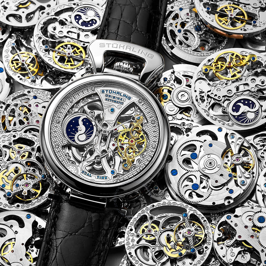 Stuhrling Original Legacy Automatic Silver Dial Men's Watch M13572 - Dawson Watches #5