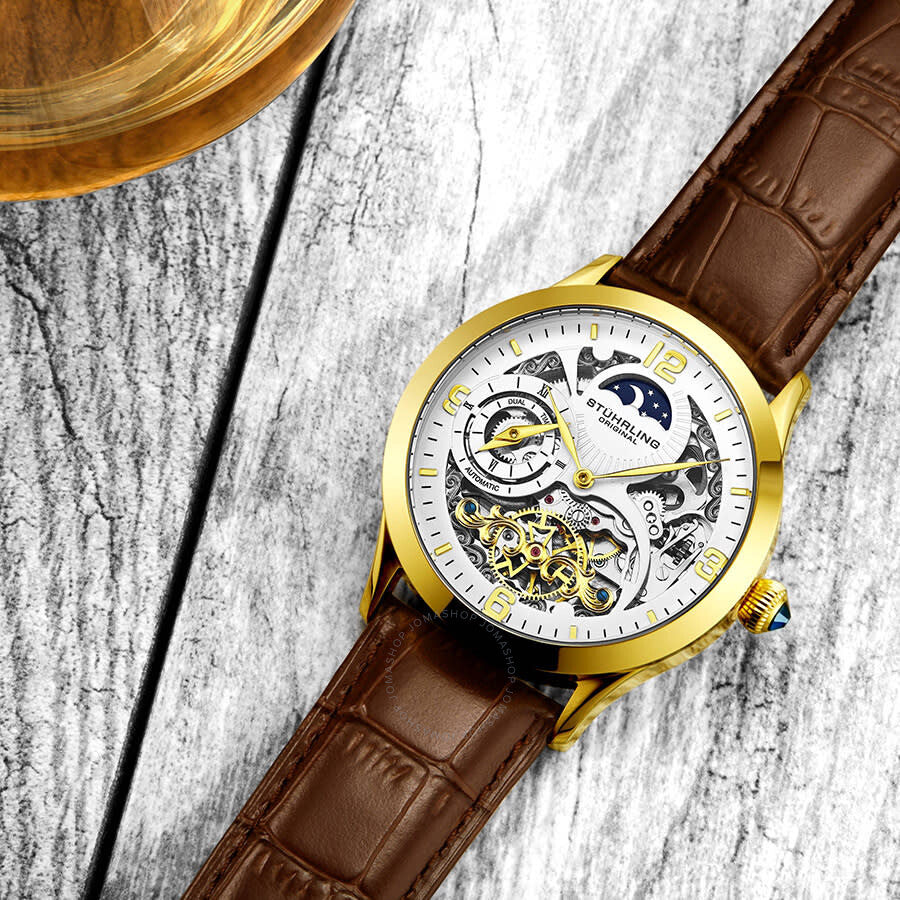 Stuhrling Original Legacy Automatic White Dial Men's Watch M13594 - The Watches Men & Co #3