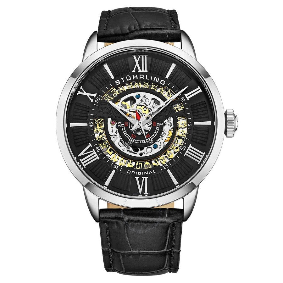Stuhrling Original Legacy Black Dial Men's Watch M15406 - Dawson Watches