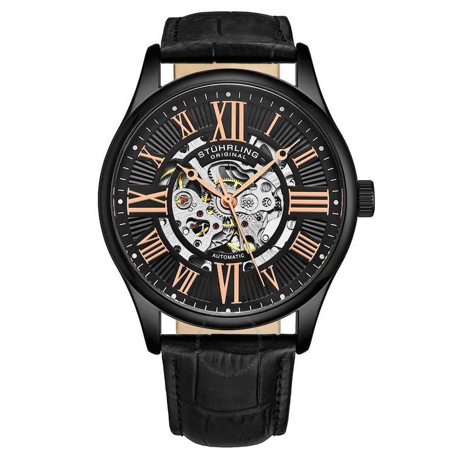 Stuhrling Original Legacy Black Dial Men's Watch M15727 - Dawson Watches