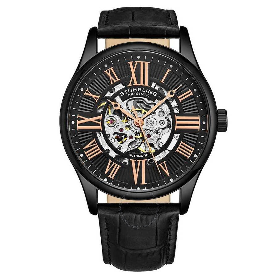 Stuhrling Original Legacy Black Dial Men's Watch M15728 - Dawson Watches