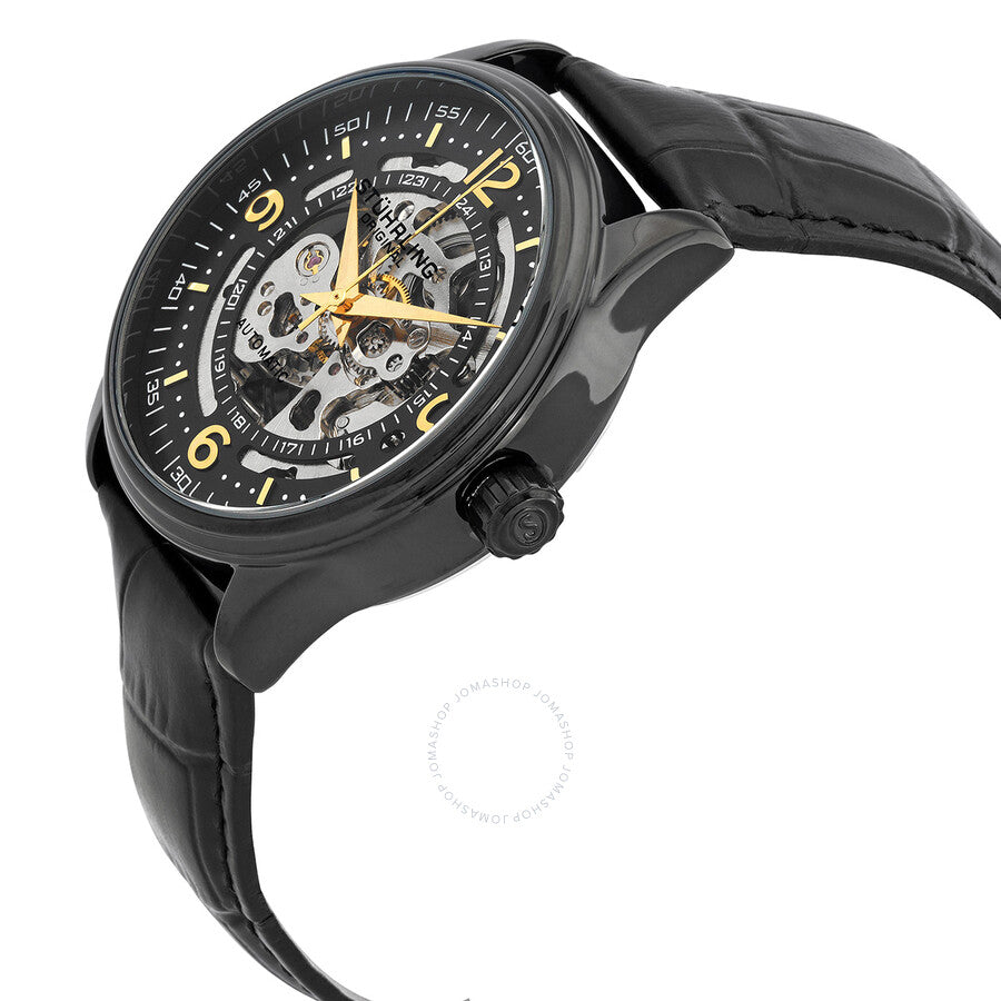 Stuhrling Original Legacy Black Dial Men's Watch M15745 - Dawson Watches #2
