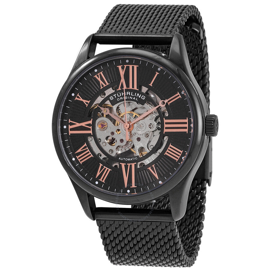 Stuhrling Original Legacy Black Dial Men's Watch M15954 - Dawson Watches