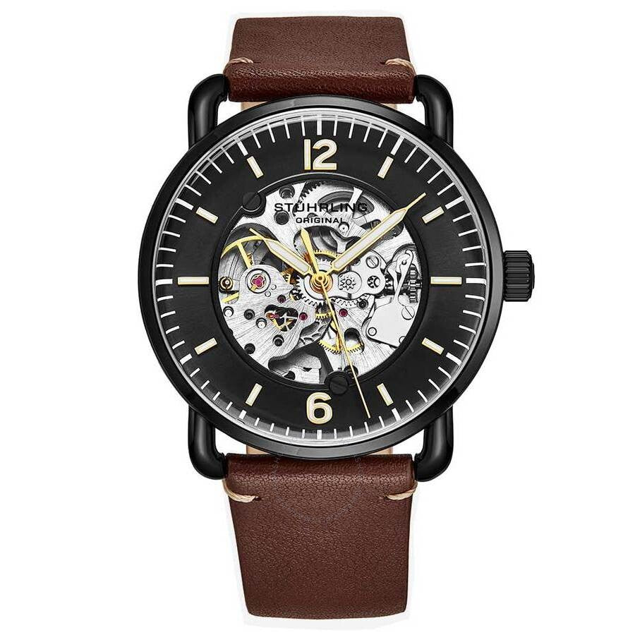 Stuhrling Original Legacy Black Dial Men's Watch M15977 - Dawson Watches