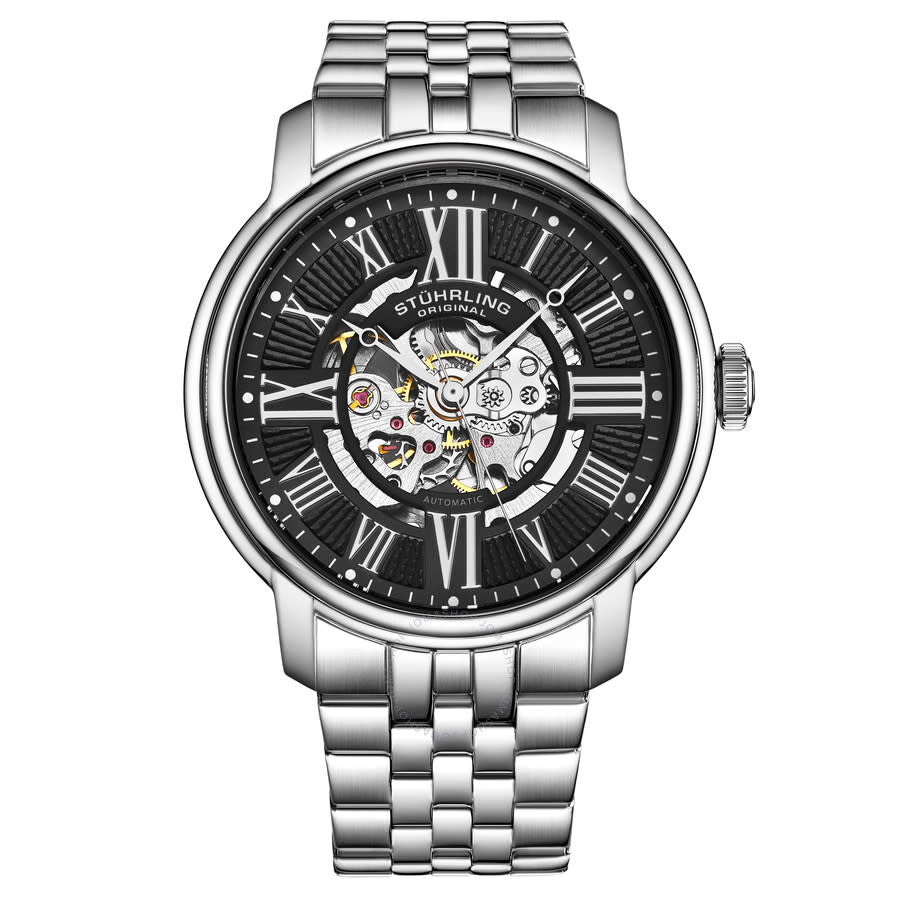 Stuhrling Original Legacy Black Dial Men's Watch M17891 - Dawson Watches #2