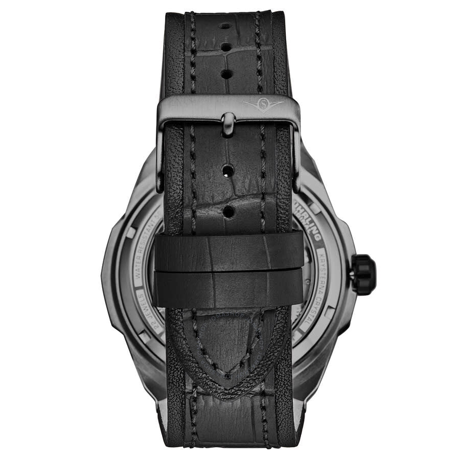 Stuhrling Original Legacy Chronograph Automatic Black Dial Men's Watch M18222 - Dawson Watches #2