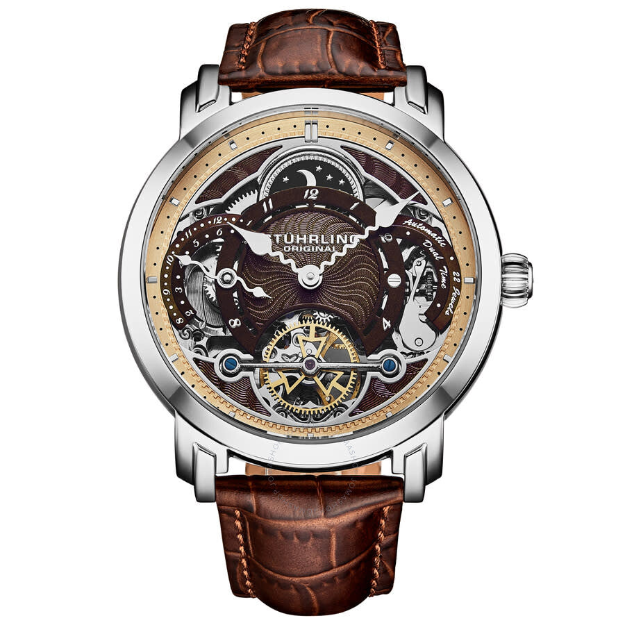 Stuhrling Original Legacy Chronograph Automatic Brown Dial Men's Watch M18233 - Dawson Watches