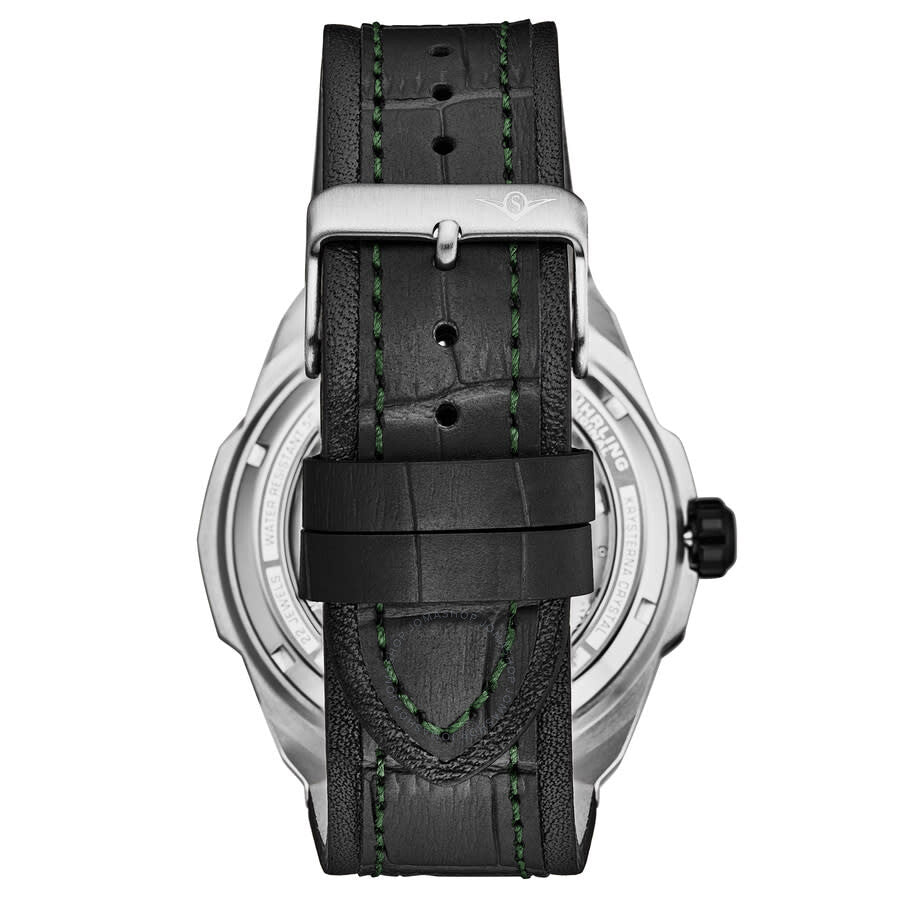 Stuhrling Original Legacy Chronograph Automatic Green Dial Men's Watch M18220 - Dawson Watches #2