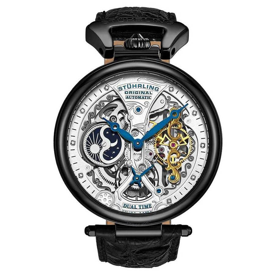 Stuhrling Original Legacy Diamond Silver-tone Dial Men's Watch M15233 - Dawson Watches