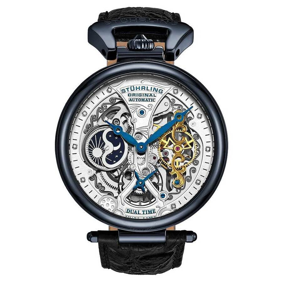 Stuhrling Original Legacy Diamond Silver-tone Dial Men's Watch M15234 - Dawson Watches