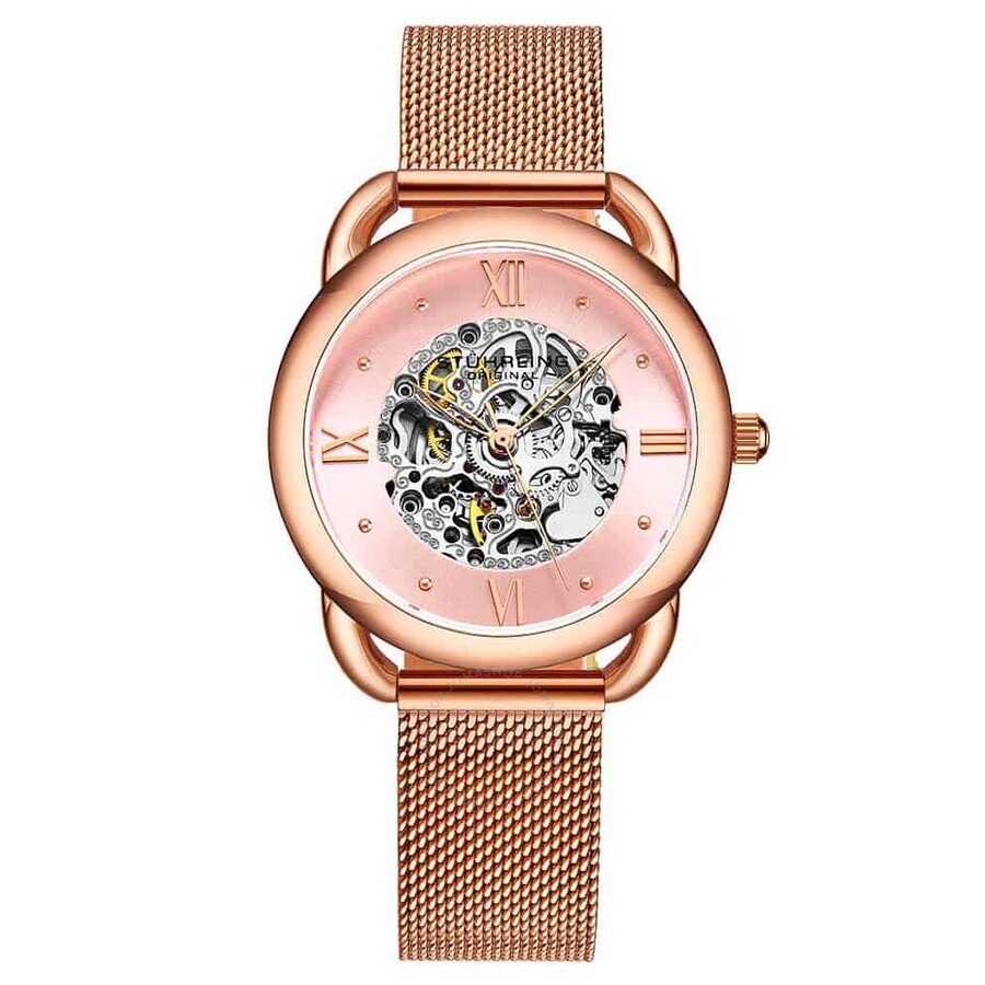Stuhrling Original Legacy Pink Dial Ladies Watch M15904 - The Watches Men & Co