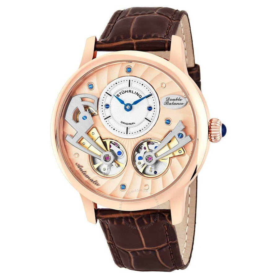 Stuhrling Original Legacy Rose Gold-tone Dial Men's Watch M15424