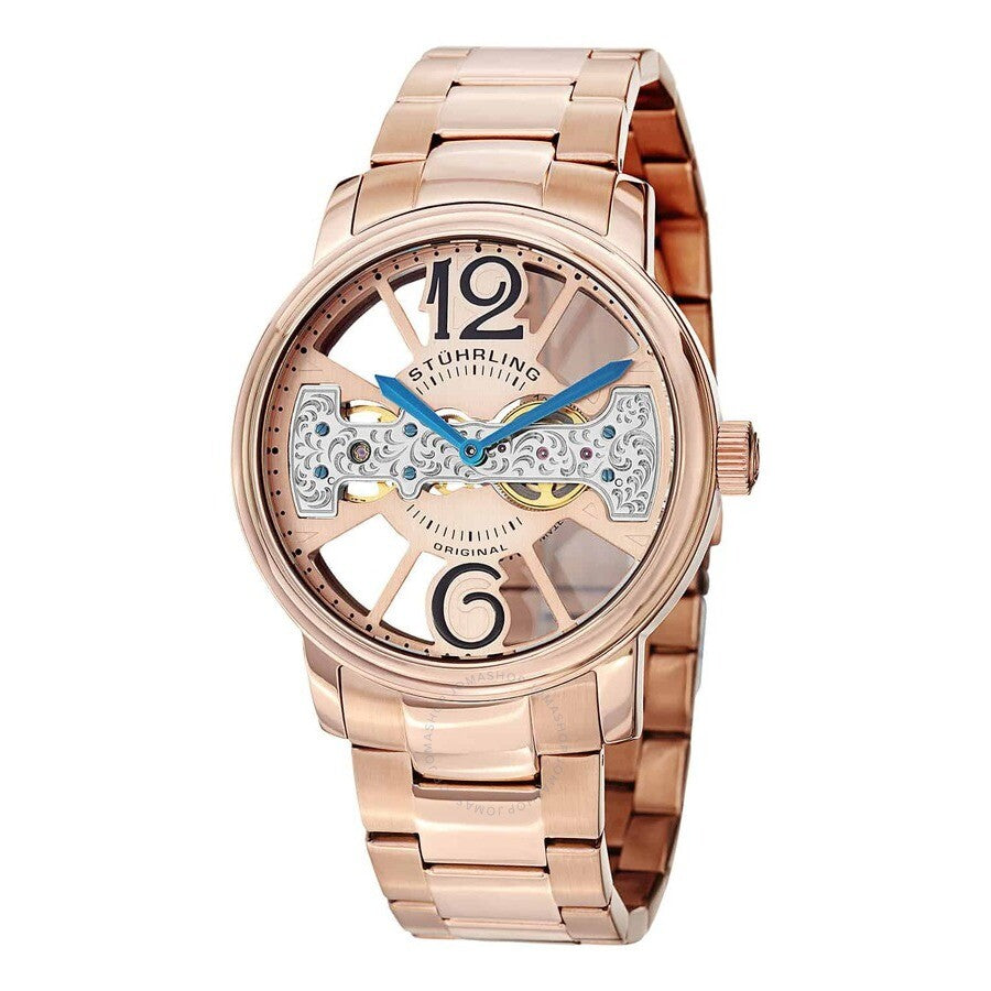 Stuhrling Original Legacy Rose Gold-tone Dial Men's Watch M15450