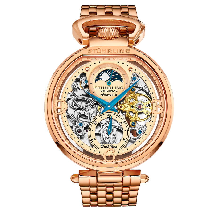 Stuhrling Original Legacy Automatic Rose Gold Dial Men's Watch M17979 - Dawson Watches