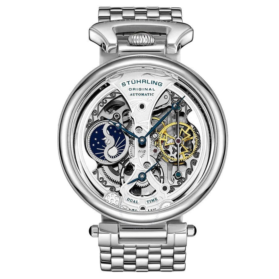 Stuhrling Original Legacy Silver-tone Dial Men's Watch M15983 - The Watches Men & Co