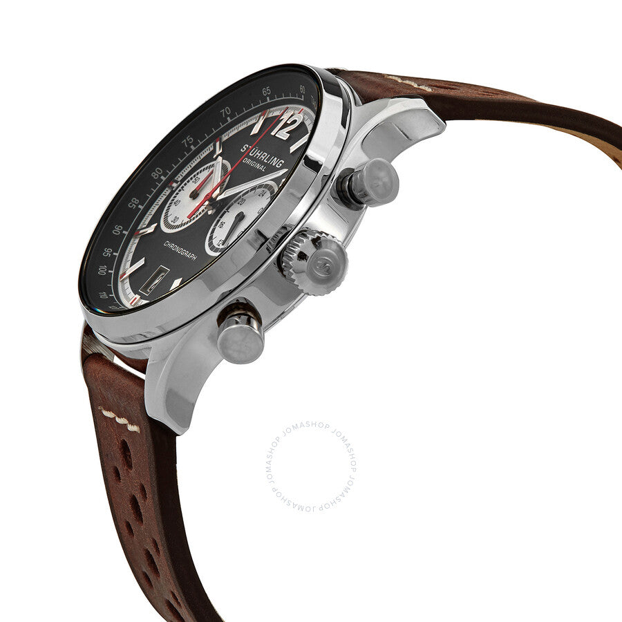 Stuhrling Original Monaco Black Dial Men's Watch M15560 - The Watches Men & Co #2