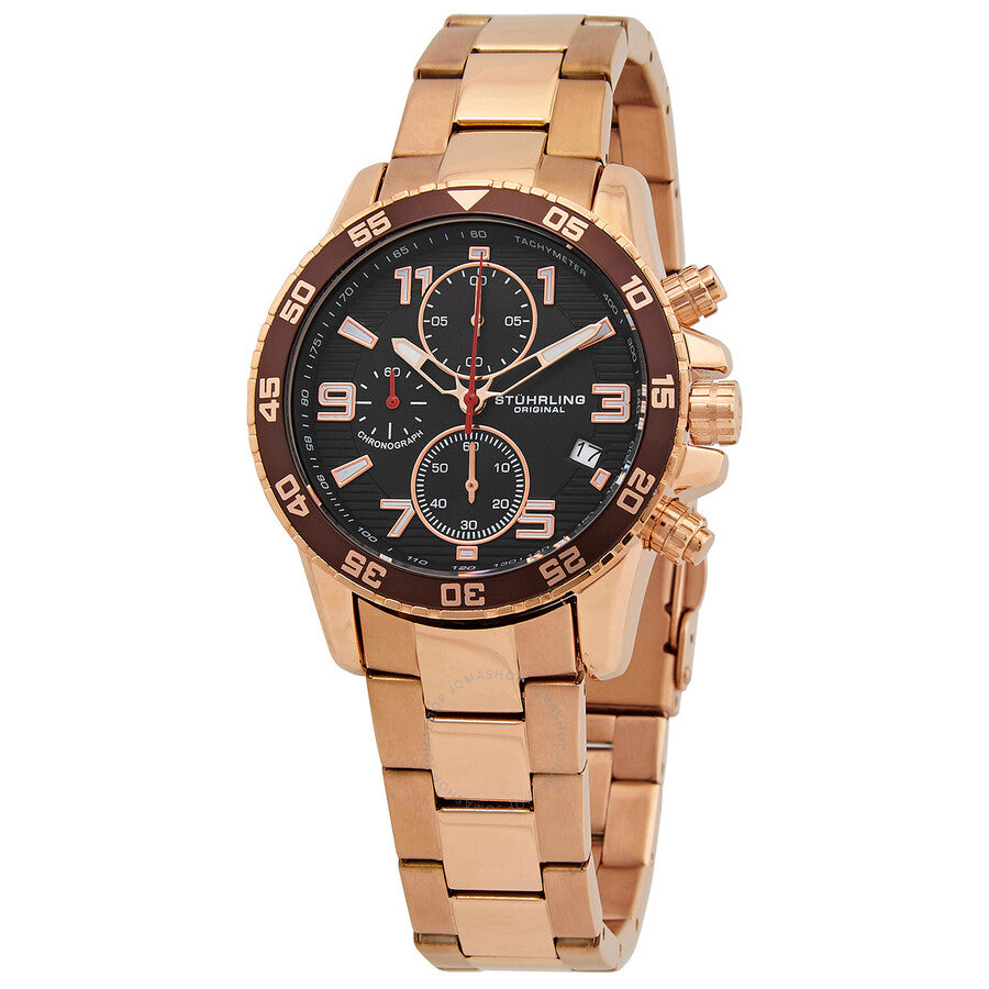 Stuhrling Original Monaco Black Dial Men's Watch M15794 - Dawson Watches