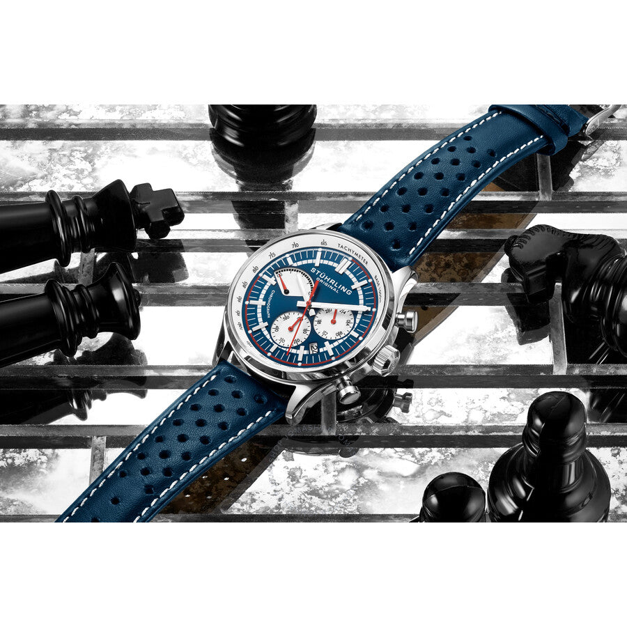 Stuhrling Original Monaco Blue Dial Men's Watch M15562 - Dawson Watches #3