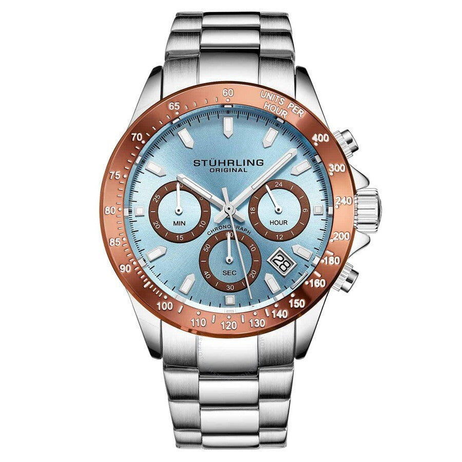 Stuhrling Original Monaco Blue Dial Men's Watch M15804 - Dawson Watches