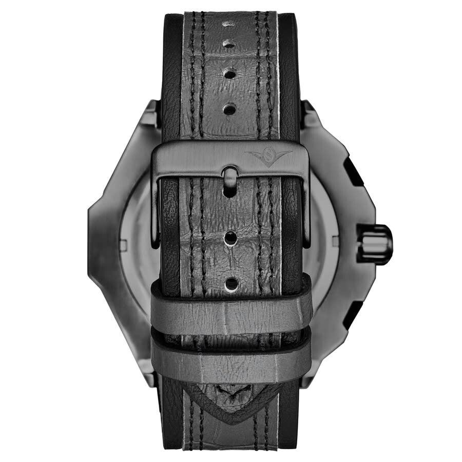 Stuhrling Original Monaco Chronograph Quartz Black Dial Men's Watch M18238 - Dawson Watches #2